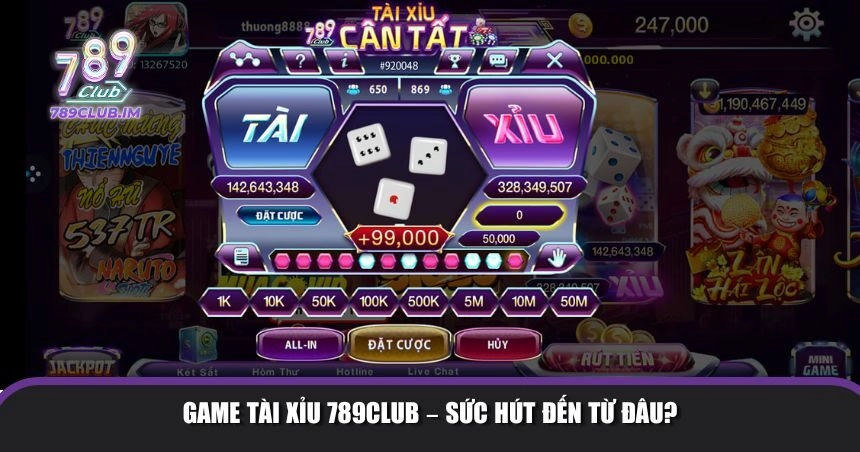 Game Tài Xỉu 789Club thu hút đông đảo người chơi
